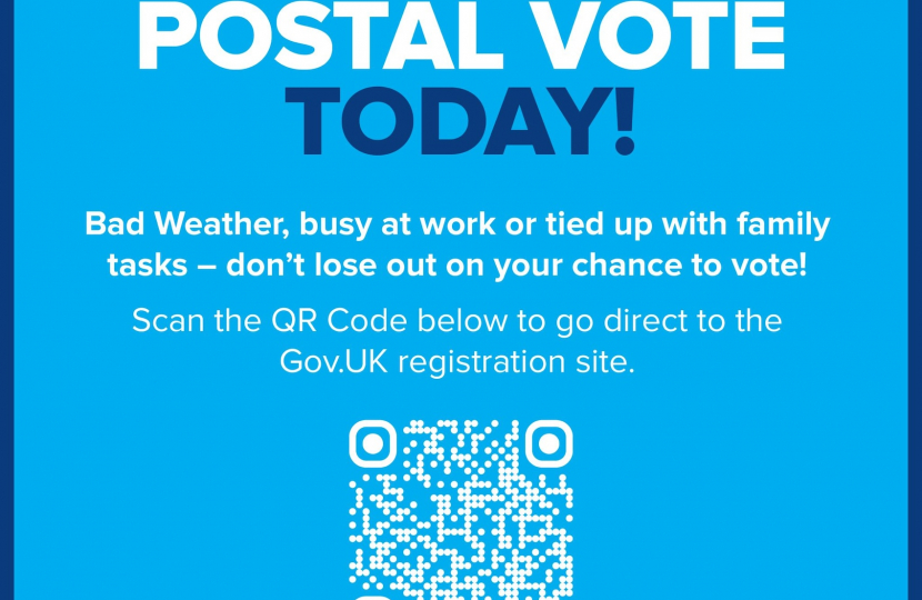 Apply for a postal vote 